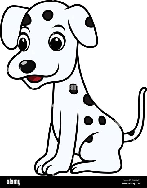 Dalmatian White Stock Vector Images Alamy