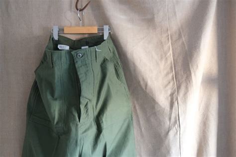 60 s us army baker pants 100 cotton deadstock 表記w34×l33 jam clothing