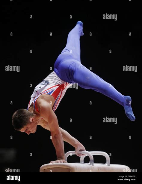 Great Britains Max Whitlock Competes On The Pommel Horse In The Mens