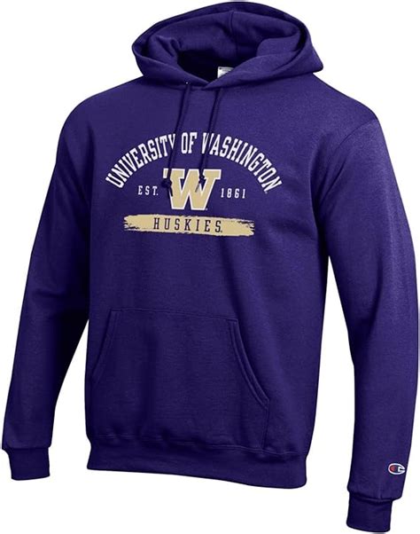 University Of Washington Huskies Hooded Sweatshirt Pullover Hoodie At