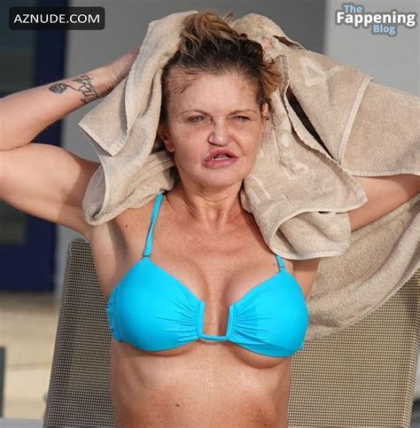 danniella westbrook rocks her sexy blue bikini in portugal for her recovery trip aznude