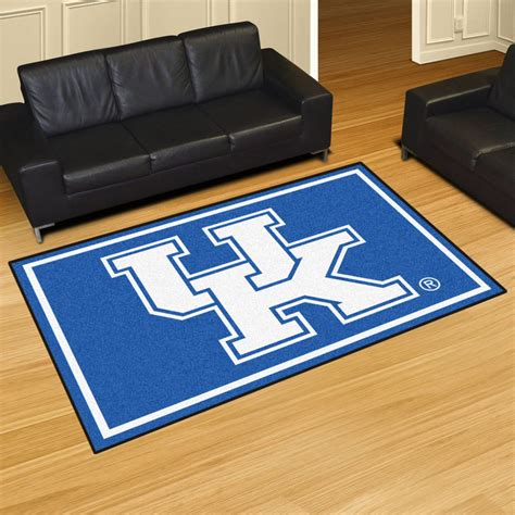 8 X 10 University Of Kentucky Blue Rectangle Rug Floor Rug Area Rug