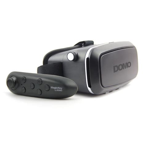 domo nhance vr7 universal virtual reality 3d and video headset with external controller for