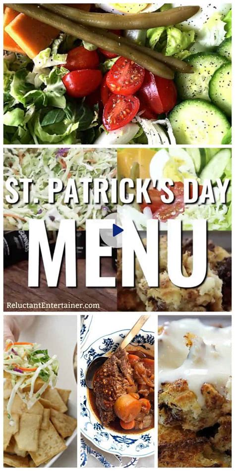 St Patrick S Day Menu Recipes Reluctant Entertainer