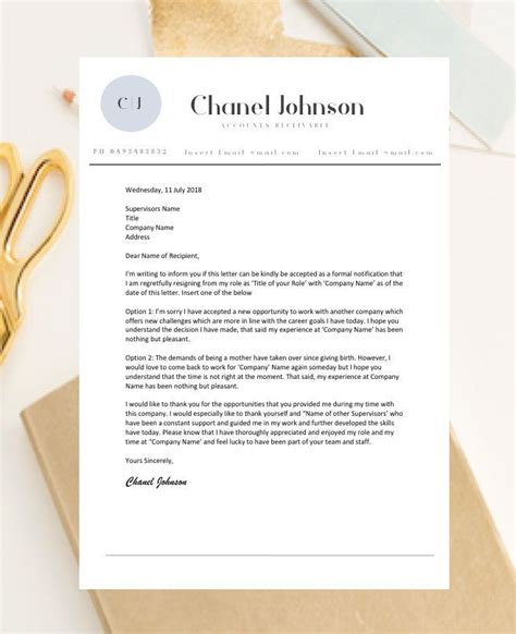 Below's everything you have to know to compose a letter that genuinely sells your skills. Resignation Letter Template / Termination Letter / Letter ...