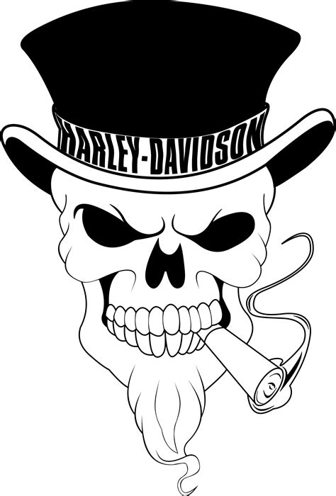 Ssckull Clipart Harley Skull Harley Davidson Logo Free Transparent