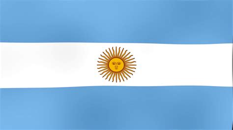 Bandera Ondeando E Himno De Argentina Flag Waving And Anthem Of