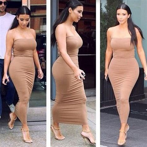 Hot Sale Sexy Kim Kardashian Dress 2015 Ankle Length Strapless Bodycon