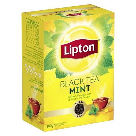 Buy Lipton Flavoured Black Loose Tea Mint 180g Online Lulu