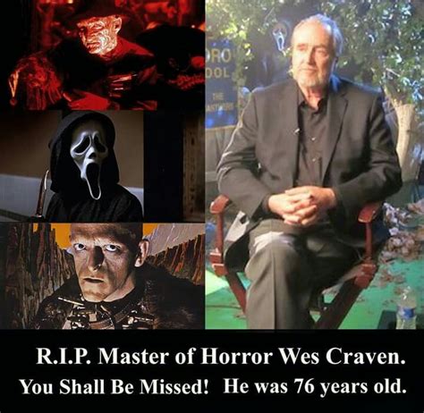 Wes craven fun facts, quotes and tweets. Pin by Holly Kaller-Johnson on Happy Halloween | Wes craven, Horror, Horror lovers