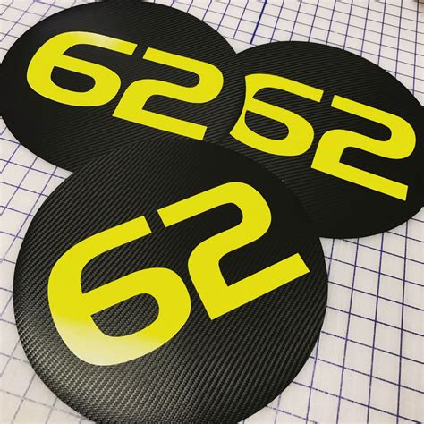 Vinyl Number Decal Roundels - TrackDecals