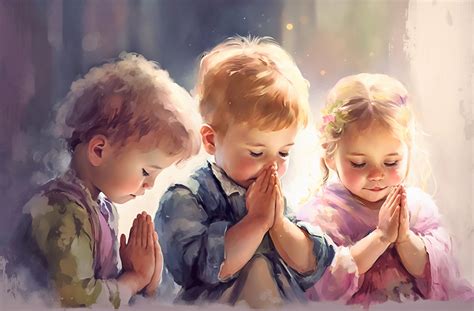 Kids Praying To Jesus