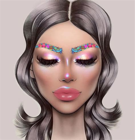 Pin By Kimmy Bates Mua On Face Chart Makeup Template Art Face Chart