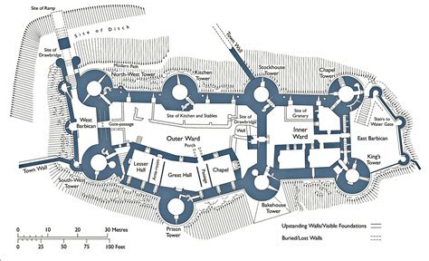 Large Floor Plan Of Castle Conwy Medieval Castle Layout Castle