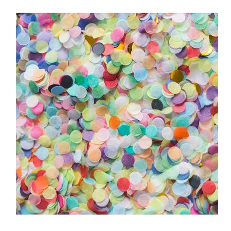 6packs Paper Confetti Round Disposable Colorful Confetti Scatters For