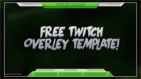 Free Twitch Overlay Template Of Free Twitch Overlay Template Psd Free
