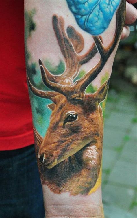 12 Amazing Buck Head Tattoo Designs Petpress