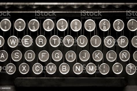 Old Typewriter Keyboard From Above Stock Photo Download Image Now