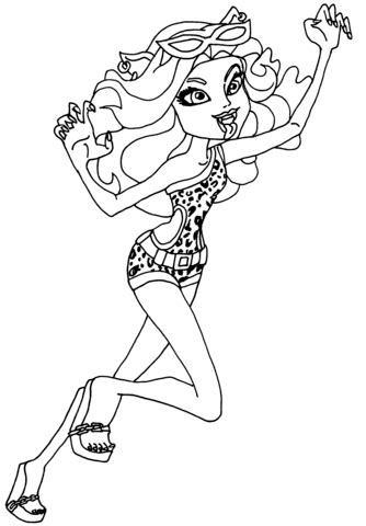 He has brown eyes, white teeth, white scleras. Monster High Clawdeen Wolf Doll coloring page | Free ...