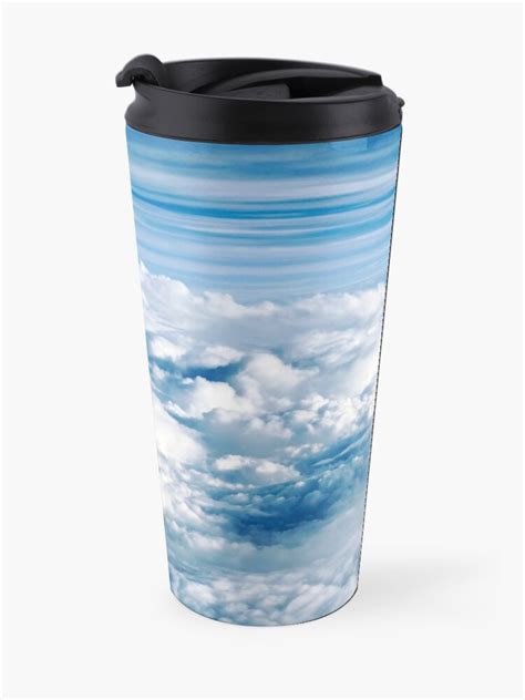 The Sky Is Filled With Clouds And There Are No Clouds On It Travel Mugs