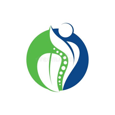 Chiropractic Logo Design Vector Illustration Stock Vector