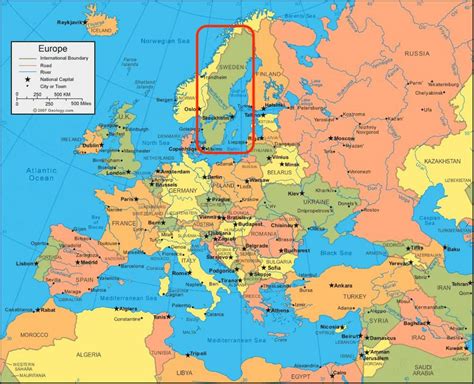 Schweden auf der karte europas. Schweden Europa Karte - Karte von Europa Schweden ...
