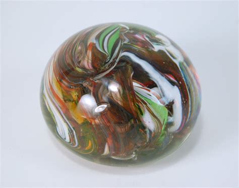 Hand Blown Glass Paperweight By Theartapothecary On Etsy