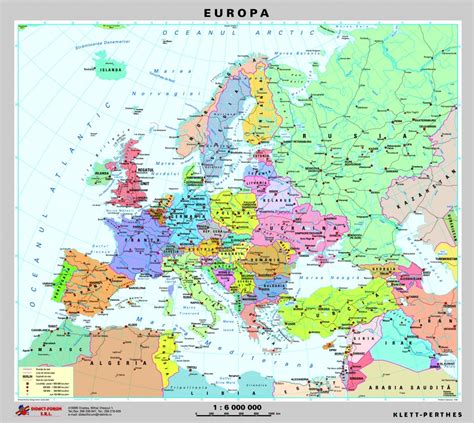 Europa Harta Fizica Pe Verso Harta Politica A Europei