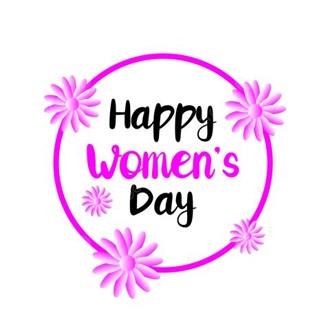 Women Day Vector Hd Png Images Circle Womens Day Pink Color Womens