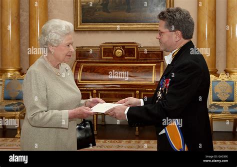 Britains Queen Elizabeth Ii Receives The Ambassador Of Luxembourg Hi