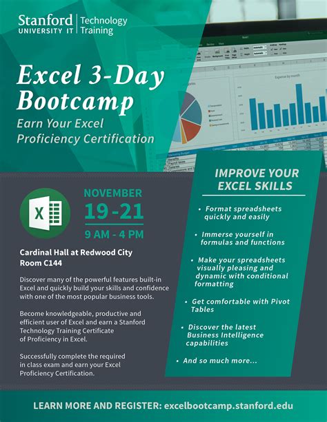 Excel 3 Day Bootcamp Earn Your Excel Proficiency Certification