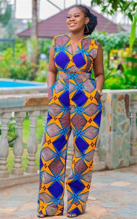 outfit pinterest african jumpsuit designs african wax prints