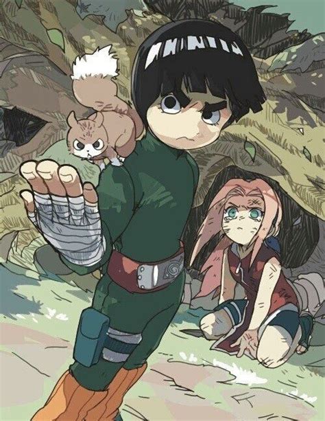 Rock Lee Protegendo A Sakura Anime Naruto Naruto Shippuden Anime