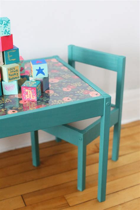 Kids' table & chair sets. DIY Kids Table Makeover - The Sweetest Occasion
