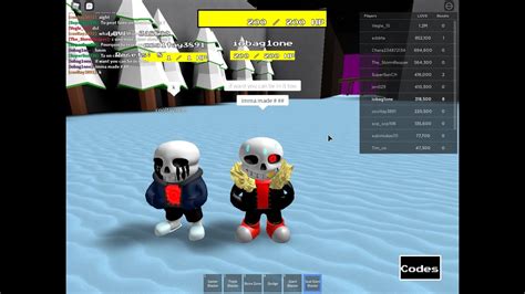 In this video ill show you guys all the new codes in sans. Roblox:Sans multiversal battles.....3D FELL!SANS showcase - YouTube