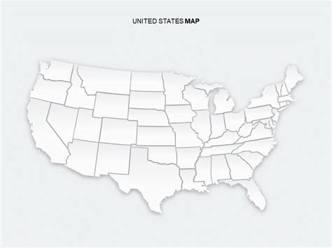 Powerpoint Us Map With States Map Of World