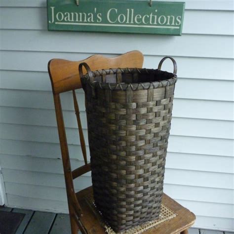 Slim pornsar complete painted in golden color. Umbrella Basket | Joanna's Collections - Country Home Basketry