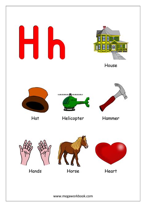 Objects Starting With Alphabet H Alphabet Activities Preschool