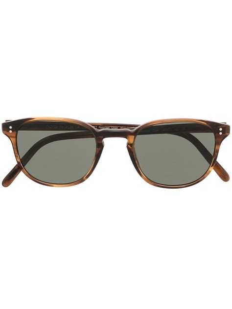Oliver Peoples Fairmont Sun Round Frame Sunglasses Smart Closet