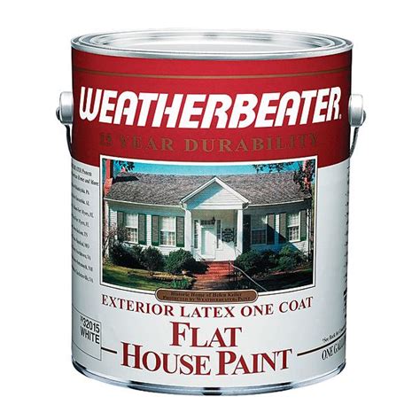 Weatherbeater 32015 15 Year Exterior Flat Paint 1 Gal Sears