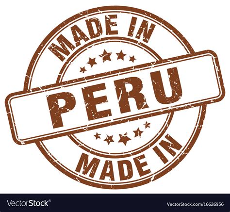 Made In Peru Royalty Free Vector Image Vectorstock