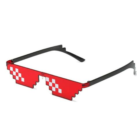 Men Women Mosaic Glasses 8 Bit Pixel Deal With It Sunglasses Funny Props Eyewear Ebay
