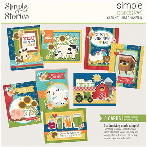 Simple Stories Simple Cards Card Kit Just Chicken In Homegrown