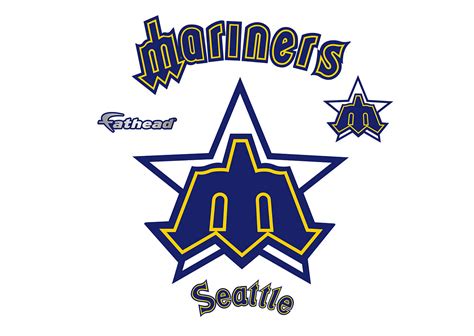 Seattle Mariners Classic Logo Wall Decal Shop Fathead For Seattle