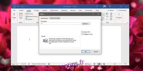 Comment Diviser Un Fichier Word En Plusieurs Fichiers - Comment joindre un fichier à un document dans Word Office 365 ~ toptips.fr