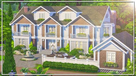 The Sims 4 Build Base Game Dream Mansion Youtube
