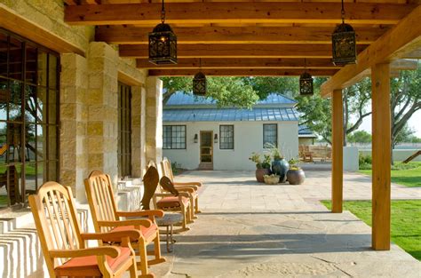 Rustic Hacienda Style Texas Ranch Southwestern Porch Houston By