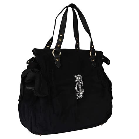 Buy Juicy Couture Womens Satchel Handbag Black At