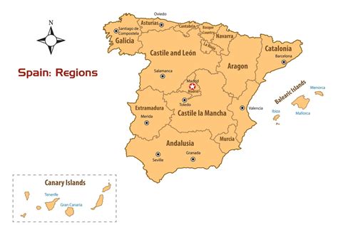 Busca lugares y direcciones en españa con nuestro mapa callejero. Spain Regions Map and Guide
