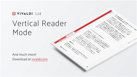 Vivaldi Introduces Vertical Reader Mode A First For Browsers
